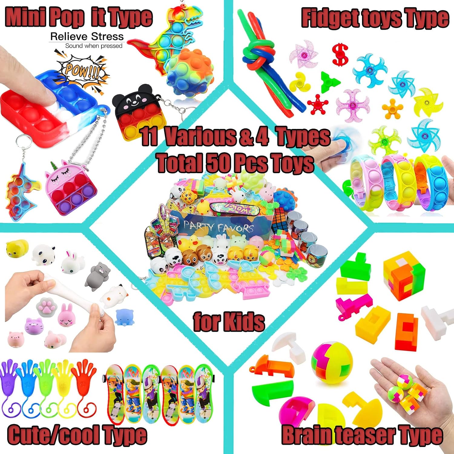 109 PCS Premium Party Favors Toys Set for Kids