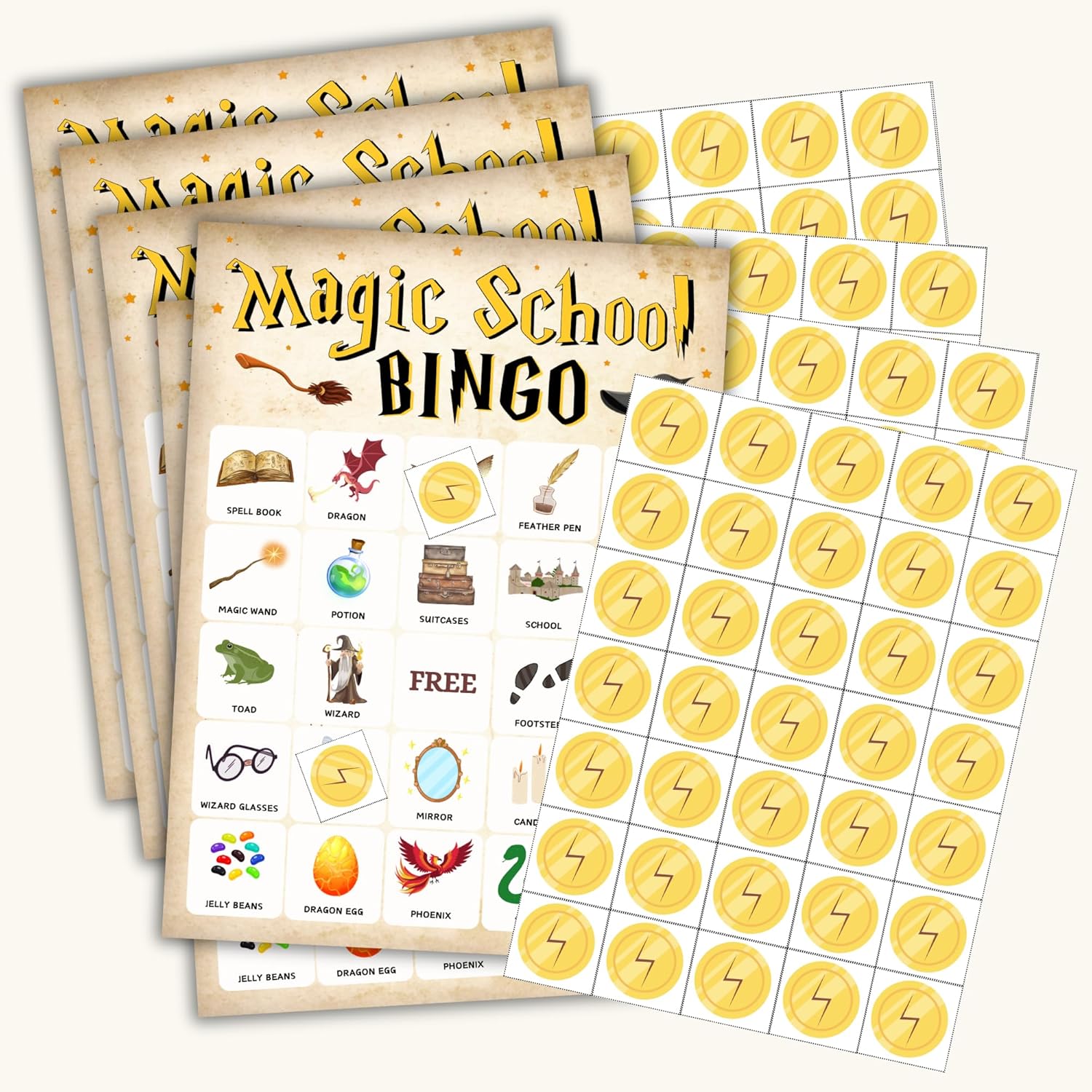 Bingo Wizard Harry Party Favors Set for 24 Players