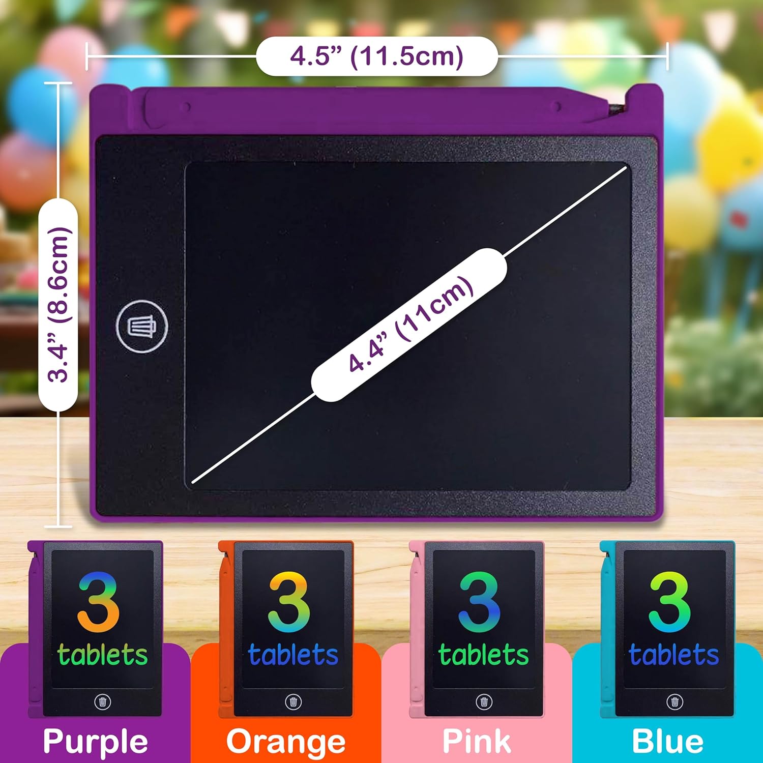 Party Favor Mini LCD Writing Tablet for Kids 12 Pack