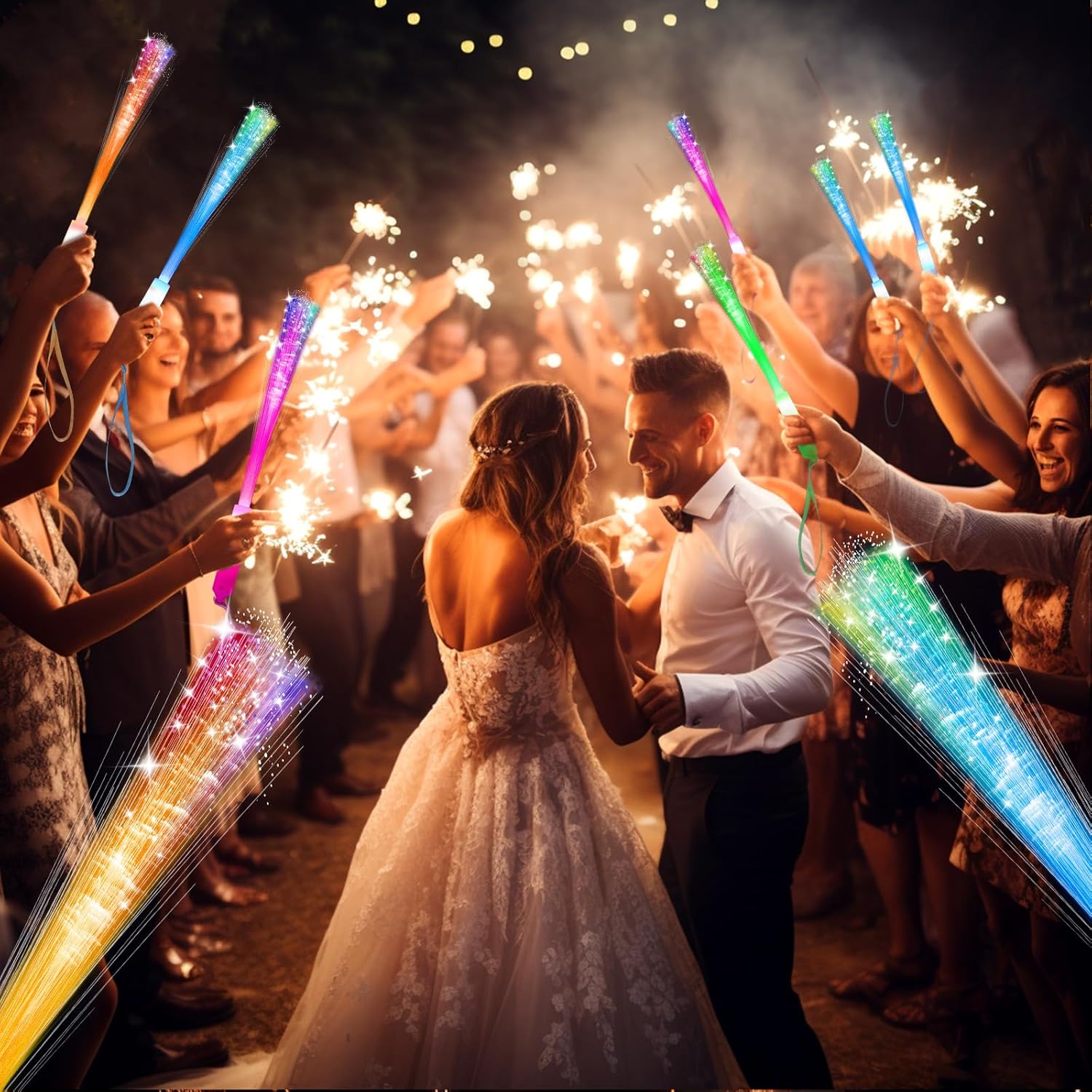 28 PCS LED Glow Light Wands Party Essentials