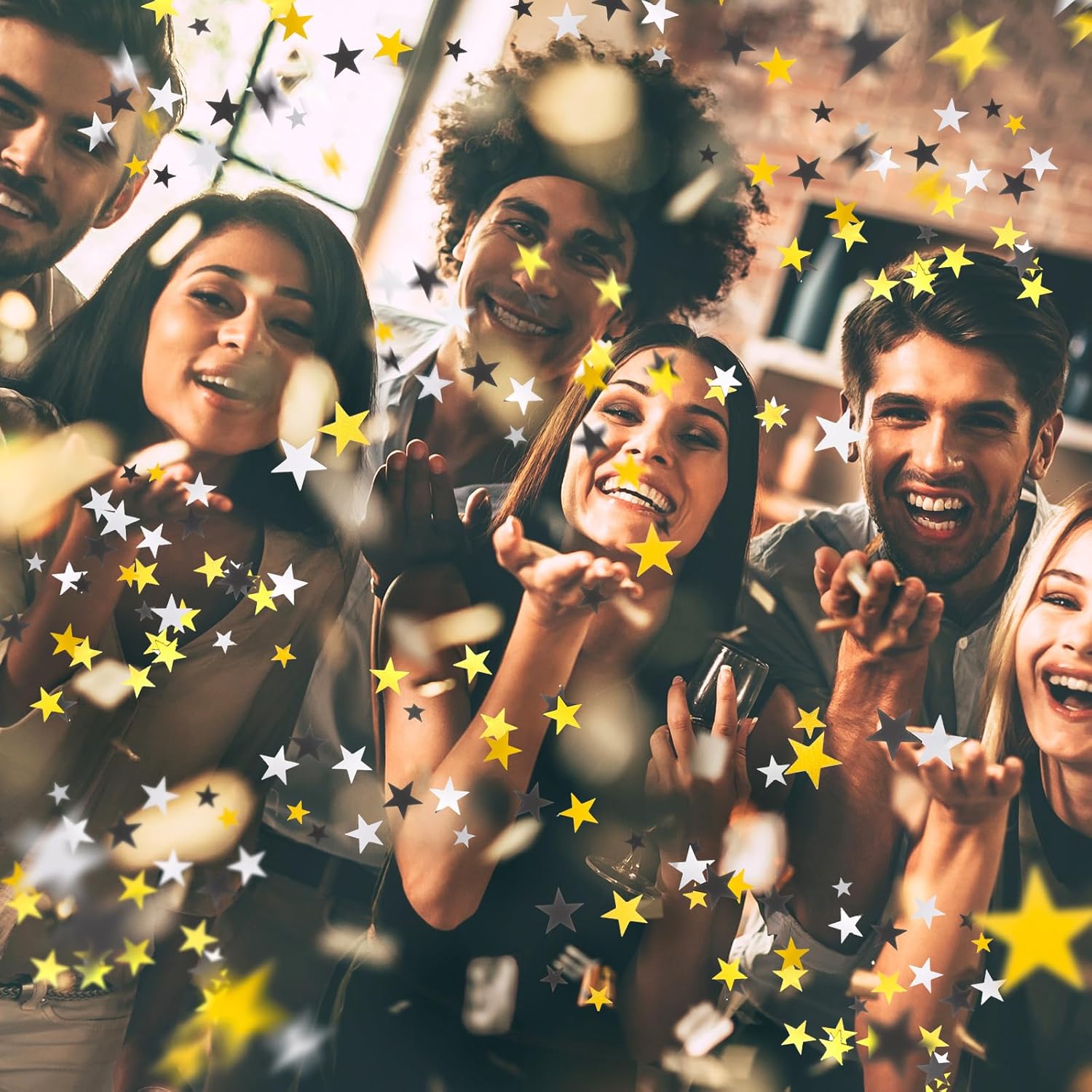 Hestya Star Confetti Glitter for Party Decorations