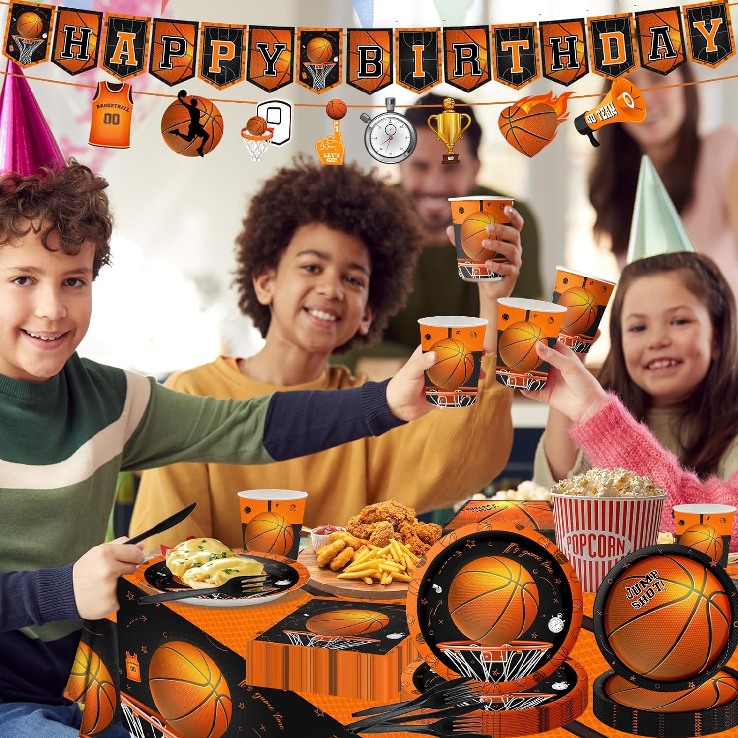 142Pcs Basketball Party Decorations Set