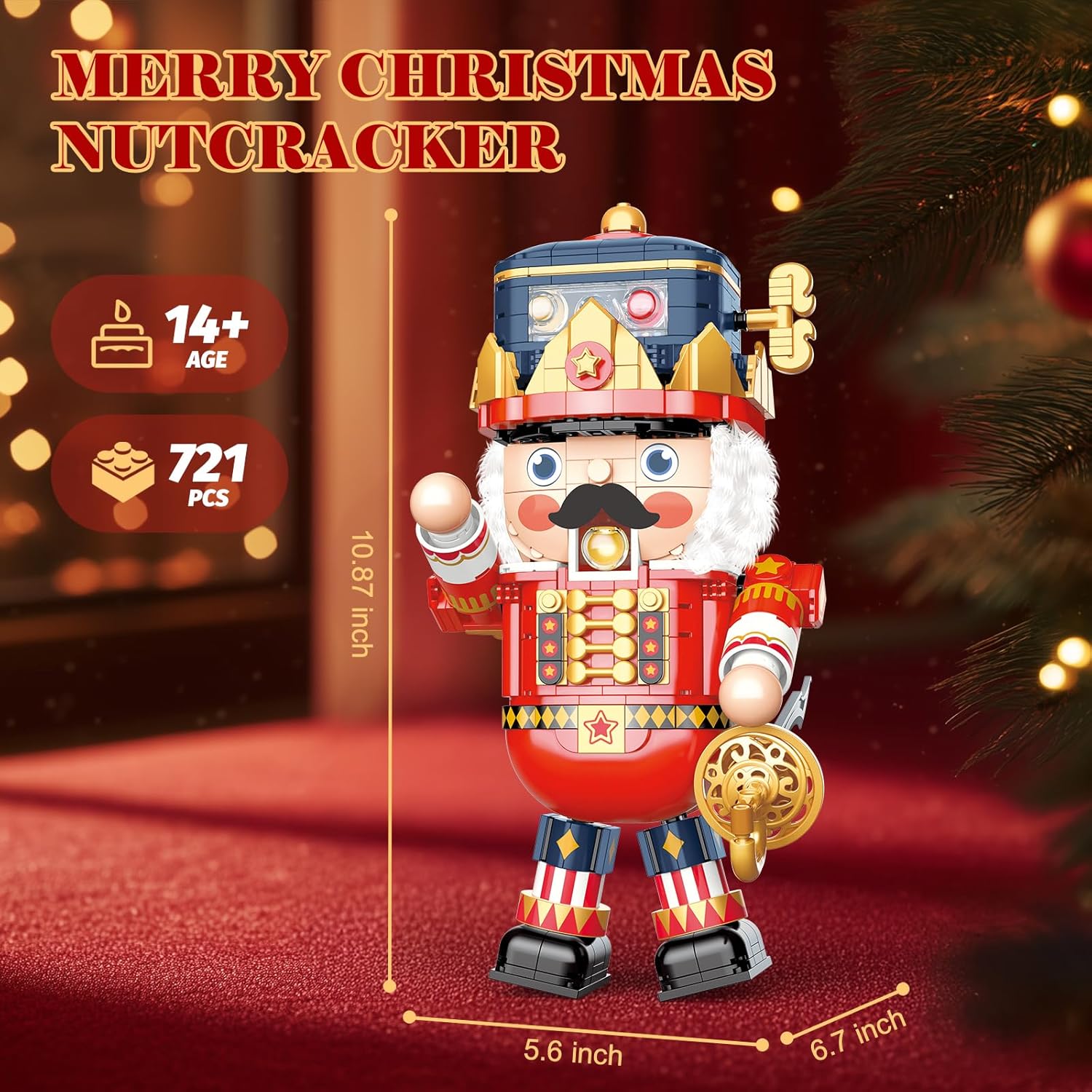 Christmas Nutcracker Building Set 721 Pieces