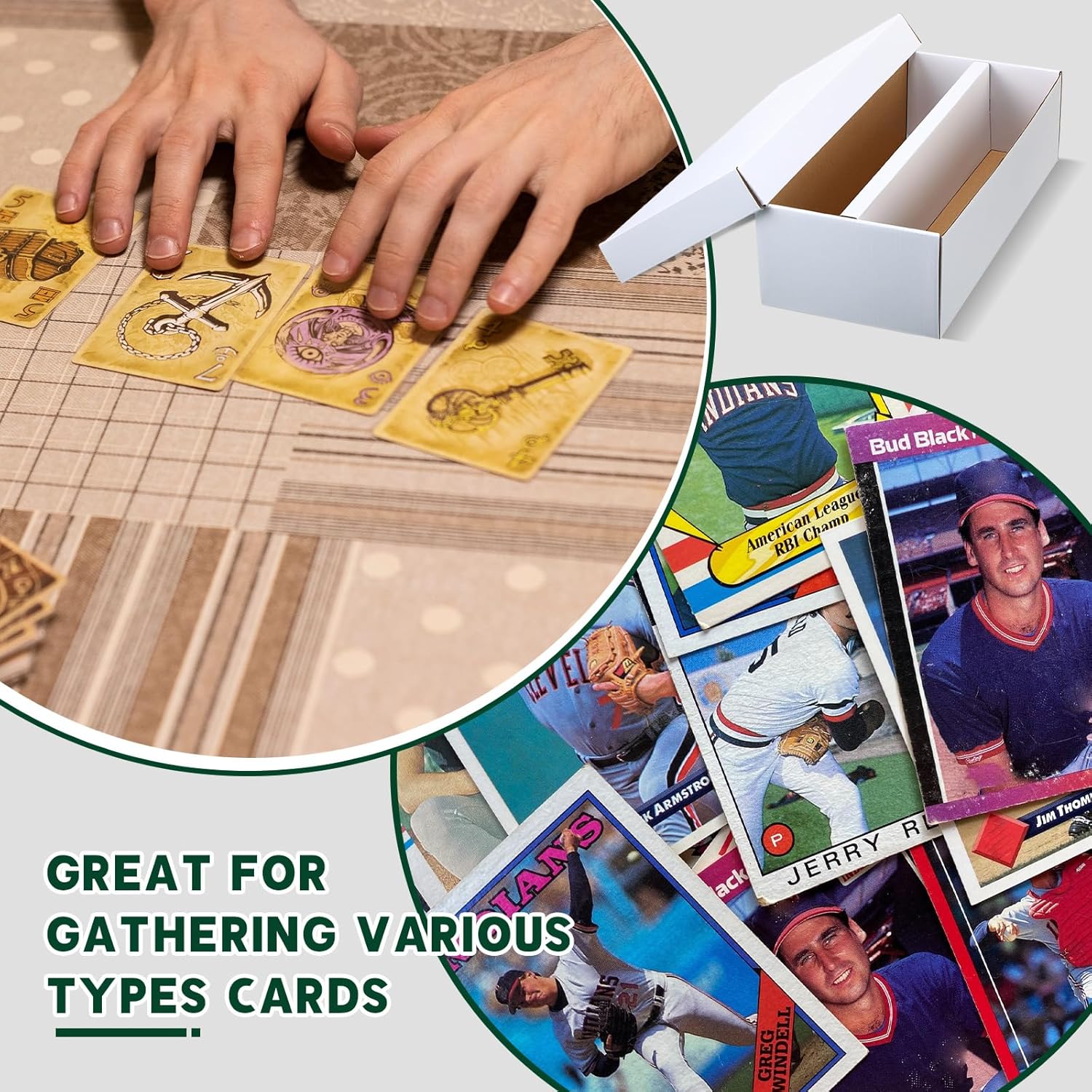Yahenda 8 Pack Trading Card Storage Boxes