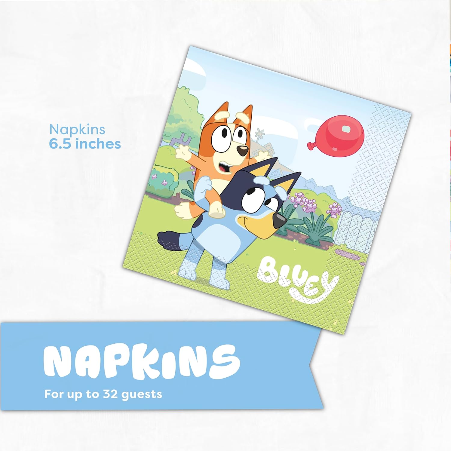 Bluey Plates and Napkins for 32 Guests