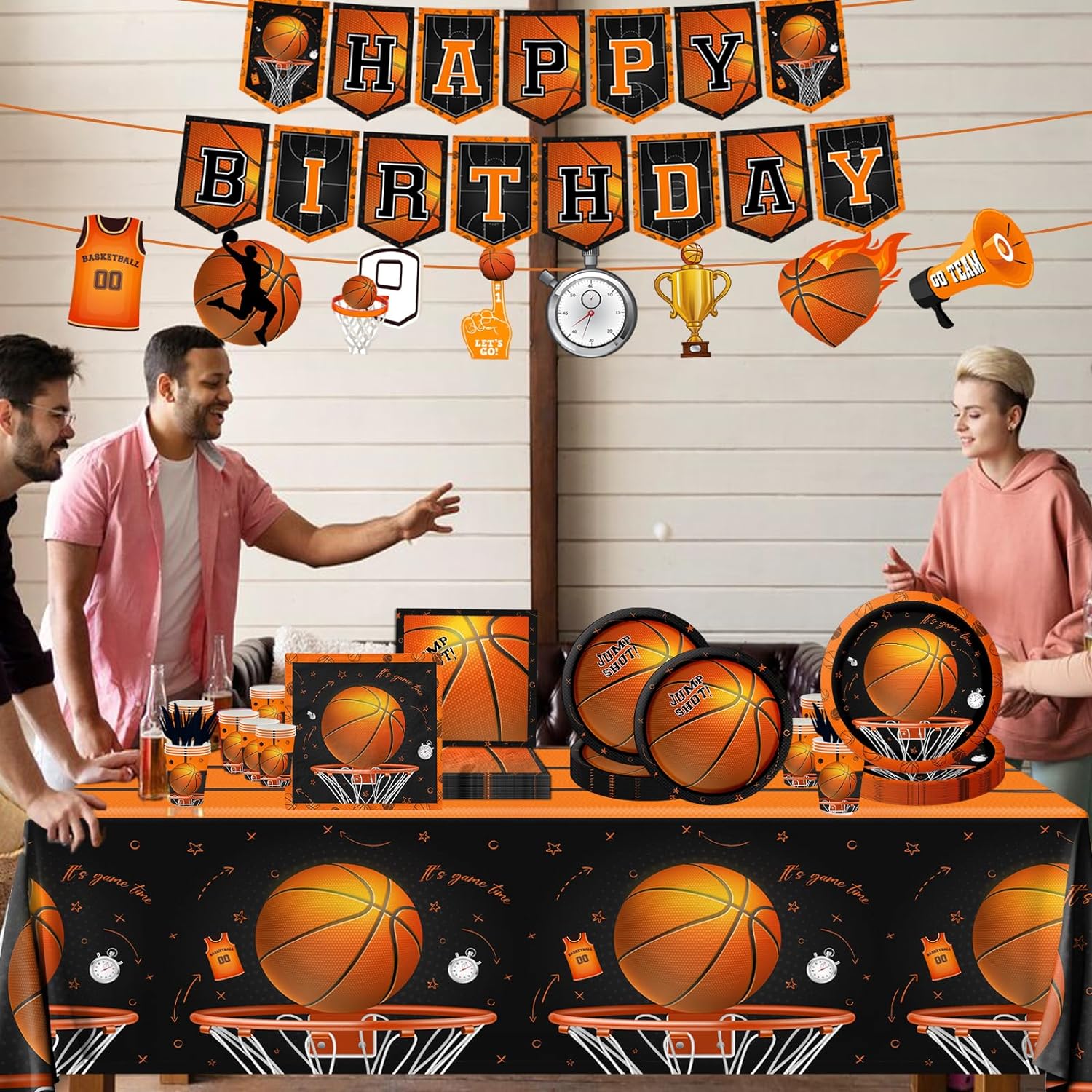 142Pcs Basketball Party Decorations Set