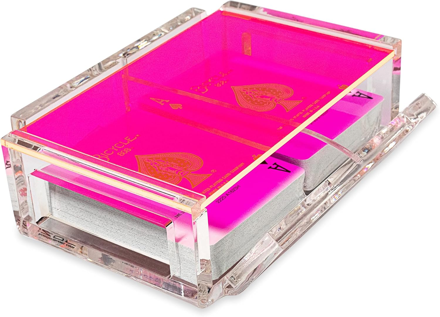 Luxe Dominoes La Canasta Set with 2 Decks in Acrylic Box