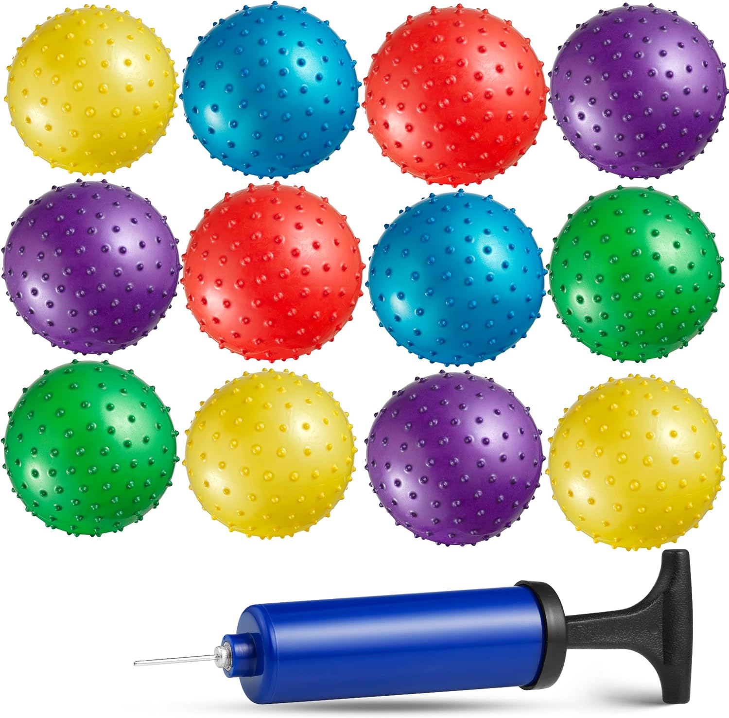 Bedwina Mini Knobby Balls Pack of 12 5 Inch Sensory Balls