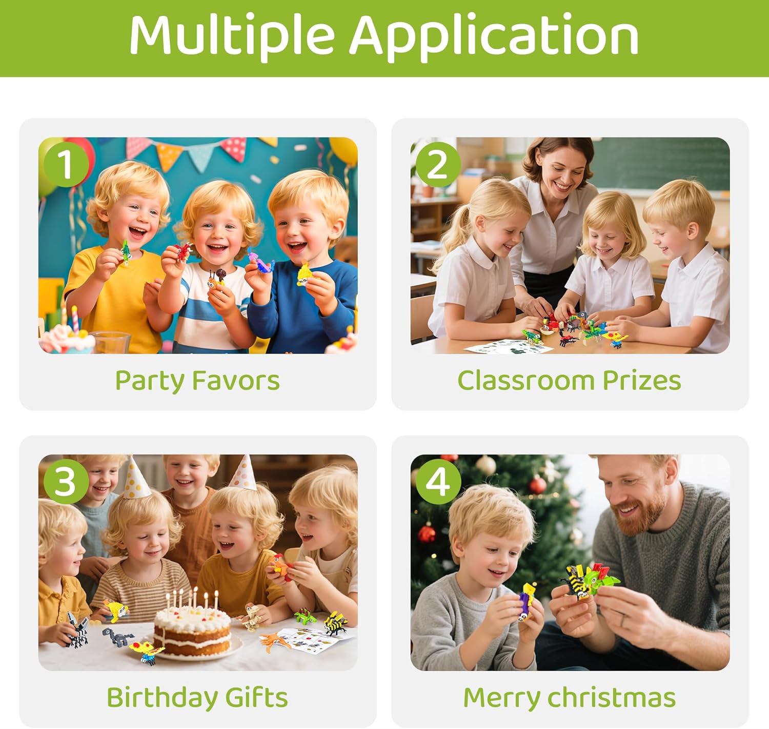 CASRRA 36 Packs Mini Building Blocks for Kids 4-8