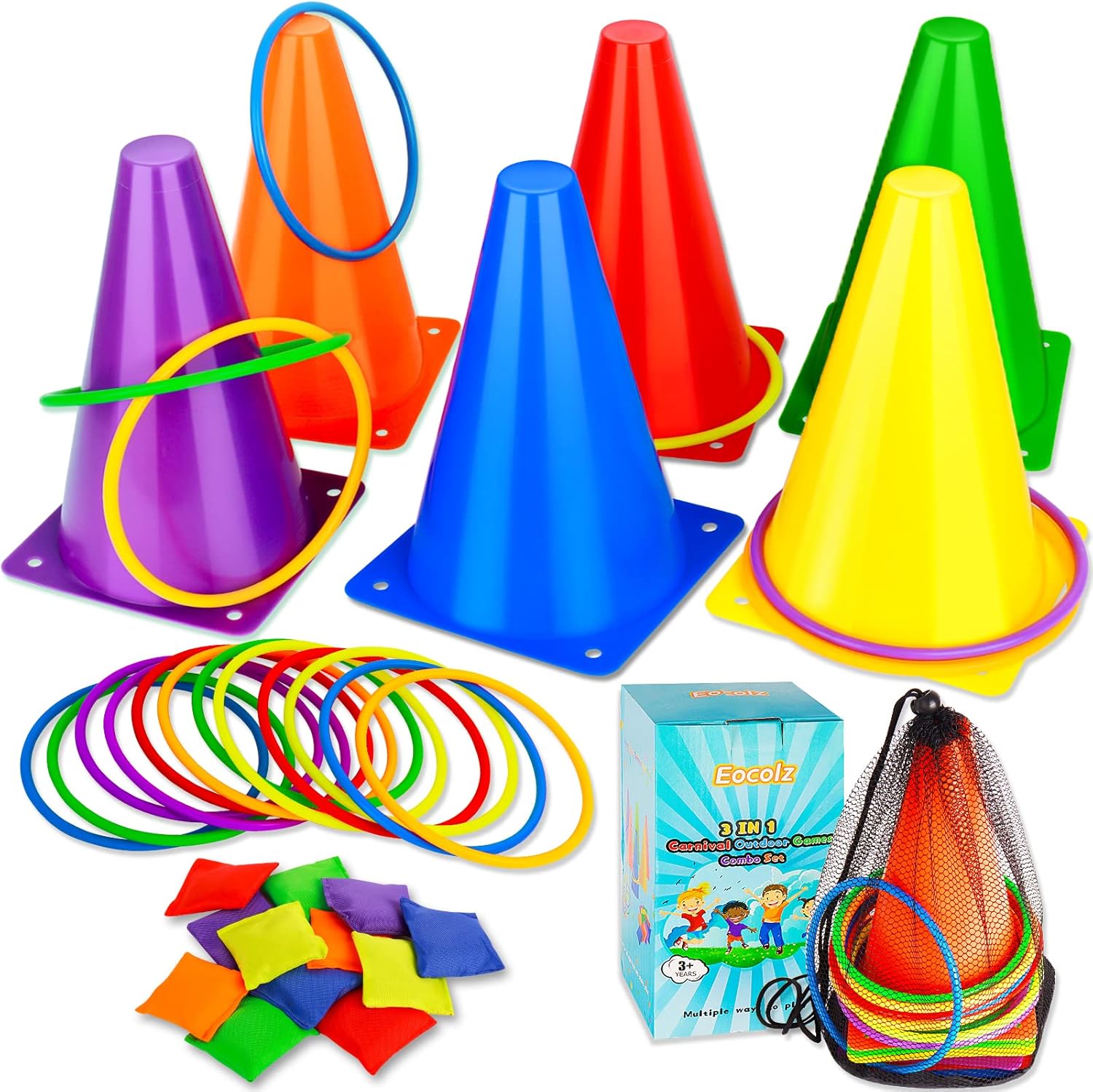 Eocolz 3 in 1 Carnival Games Set for Kids