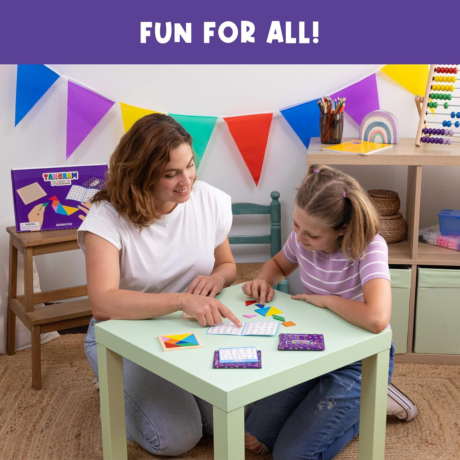 Tangram Puzzle Wooden Set 30 Kids Party Favors