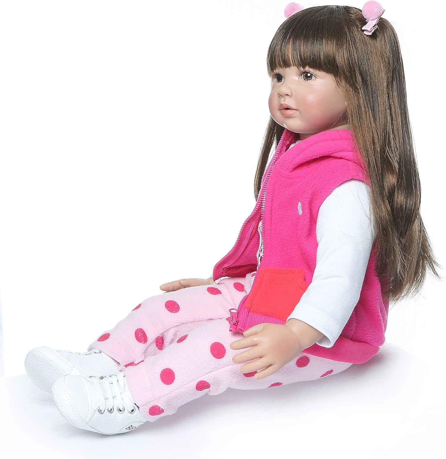 Pinky Reborn Giraffe Baby Doll 24 Inch Realistic Soft Toy