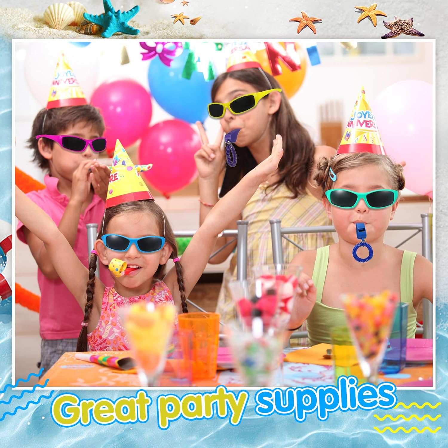60 Pcs Summer Pool Party Favors for Kids