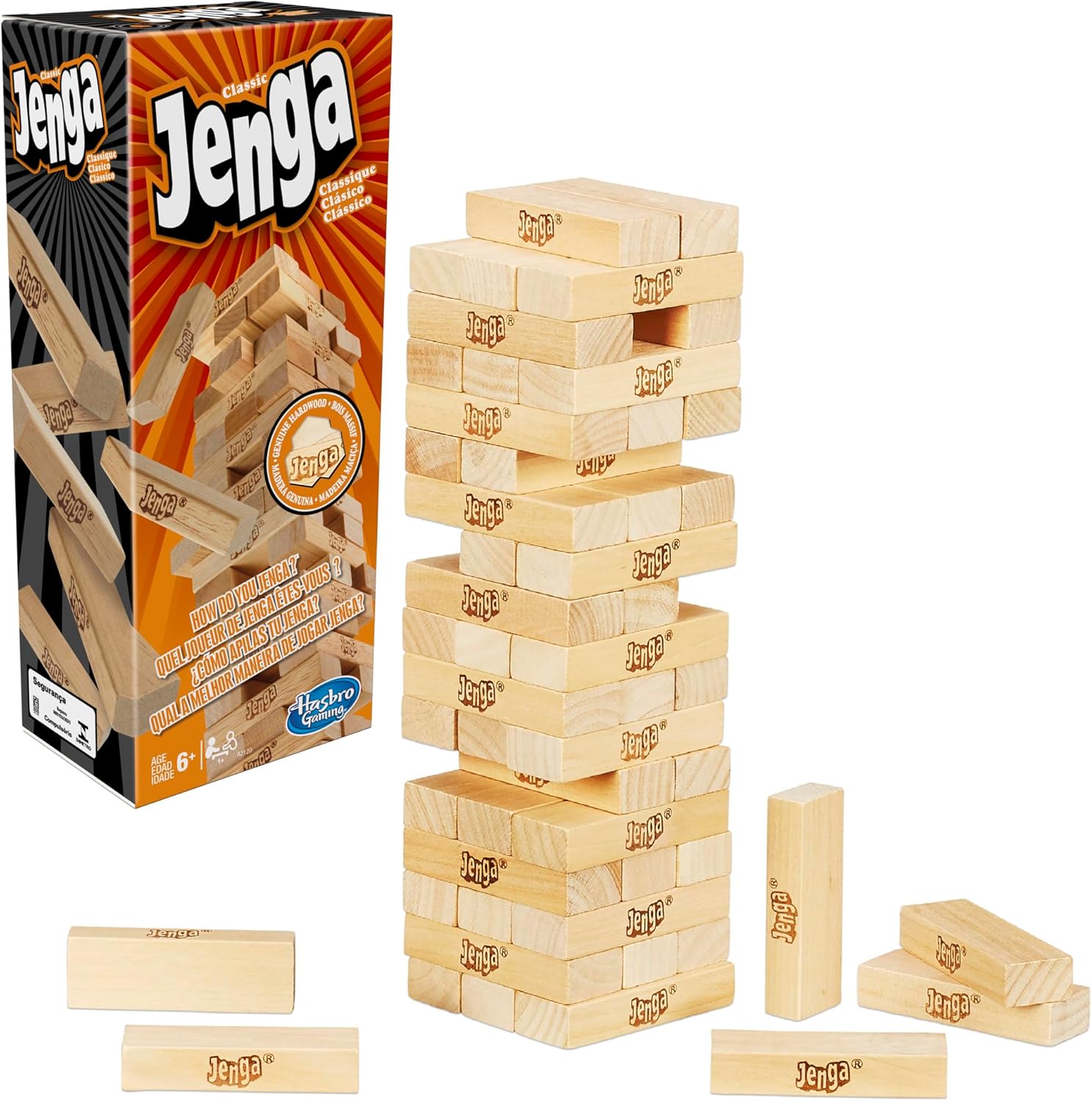 Jenga Game Original Wood Block Challenge Tower