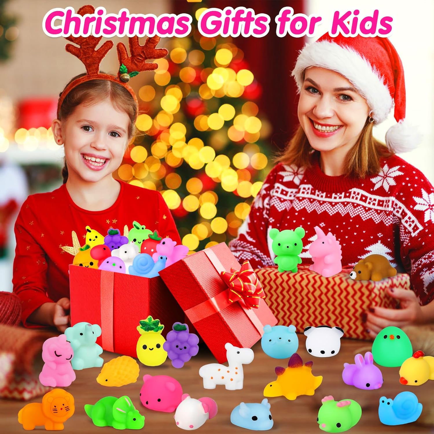 OCATO 40pcs Mochi Squishy Toys Party Favors for Kids