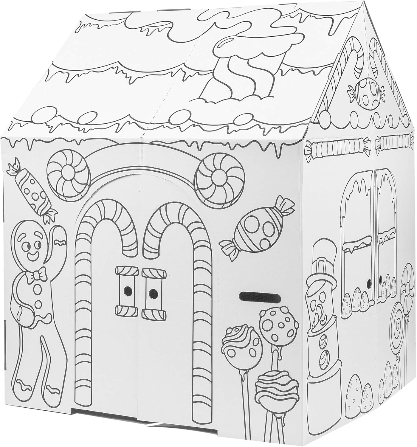 Easy Playhouse Gingerbread House - Indoor Fun Creative Play