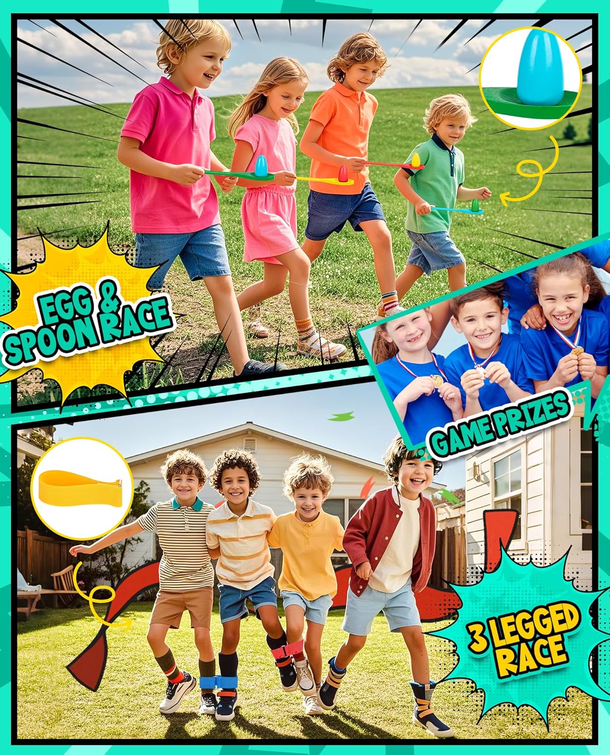 Eocolz Outdoor Carnival Games for Kids and Adults