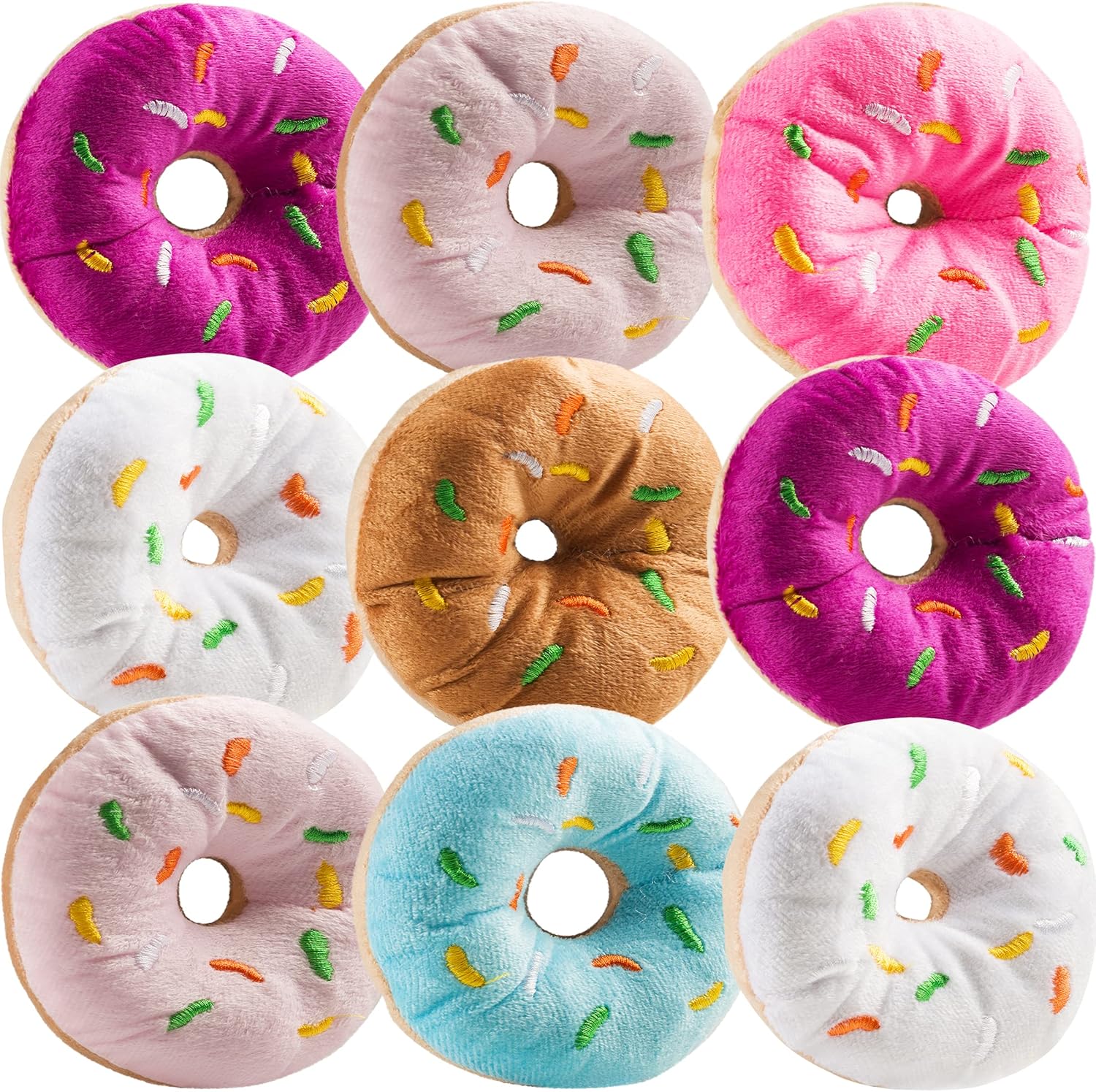 Bedwina Plush Donut Pillow Toys Pack of 12