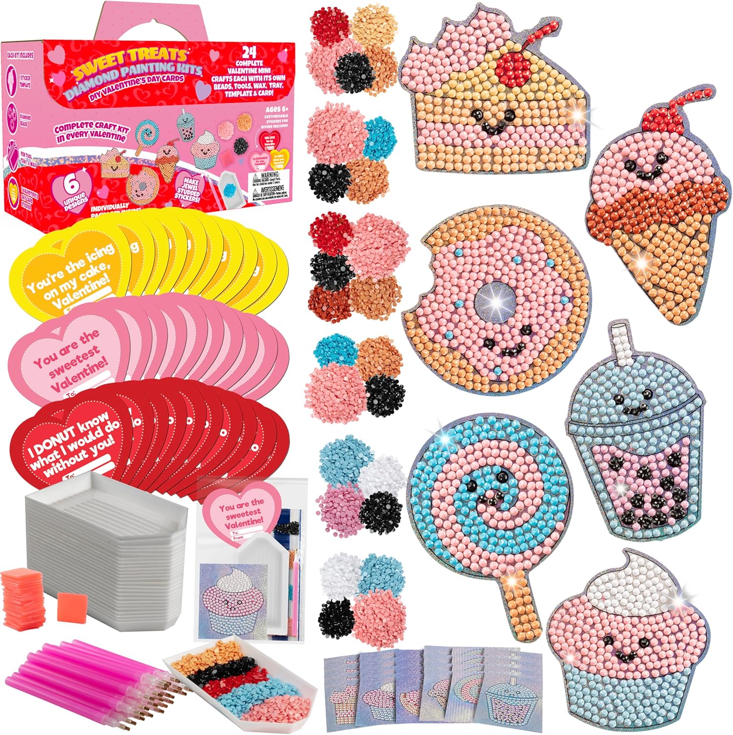 Sweet Treats Diamond Painting Kits 24ct - Kids Party Favors