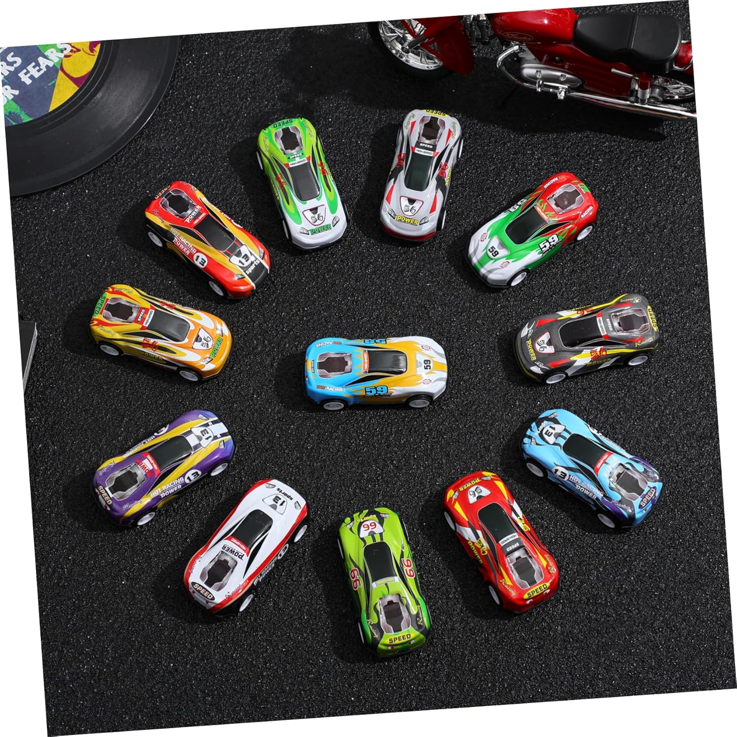 25Pcs Alloy Pull Back Cartoon Cars for Kids Parties and Classroom Rewards
