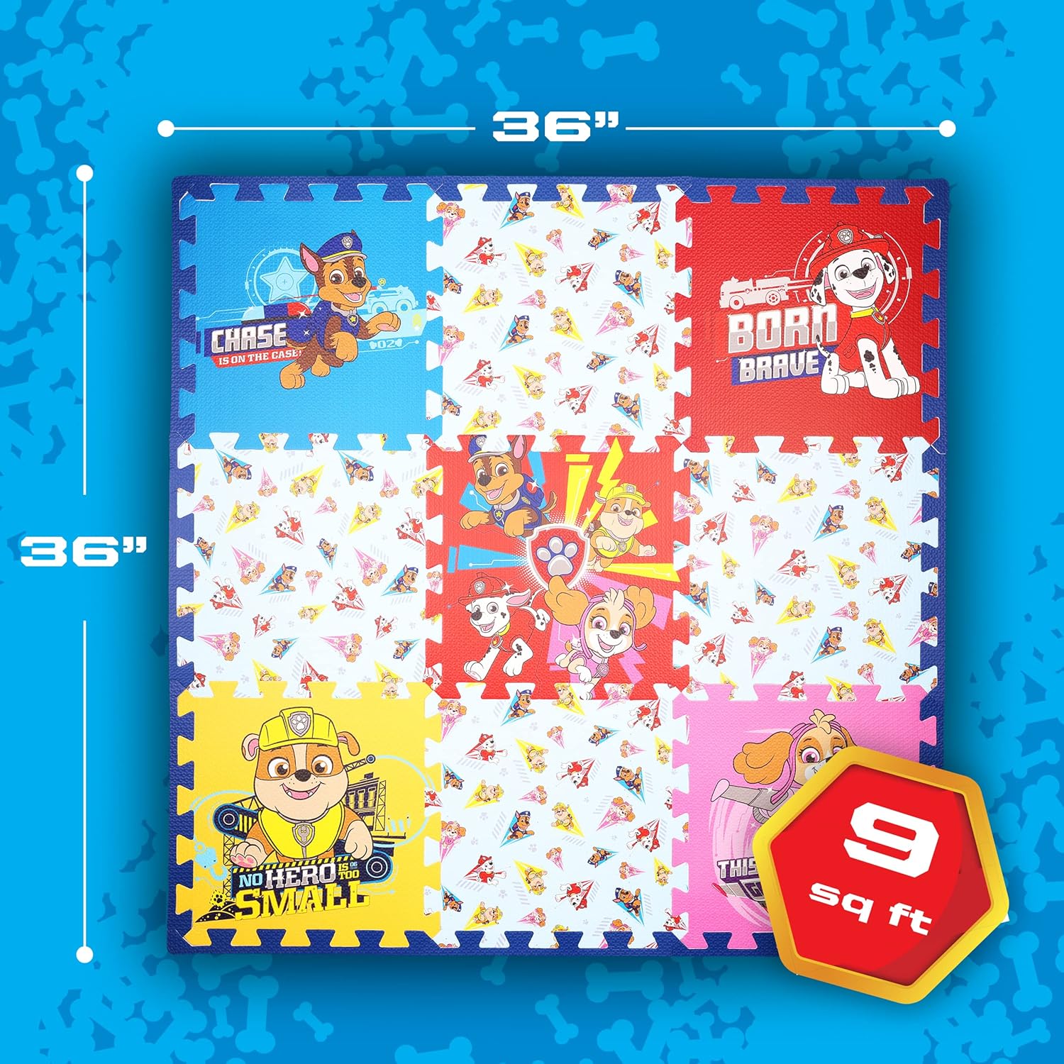 Capelli Sport PAW Patrol Foam Play Mat 9 Tiles