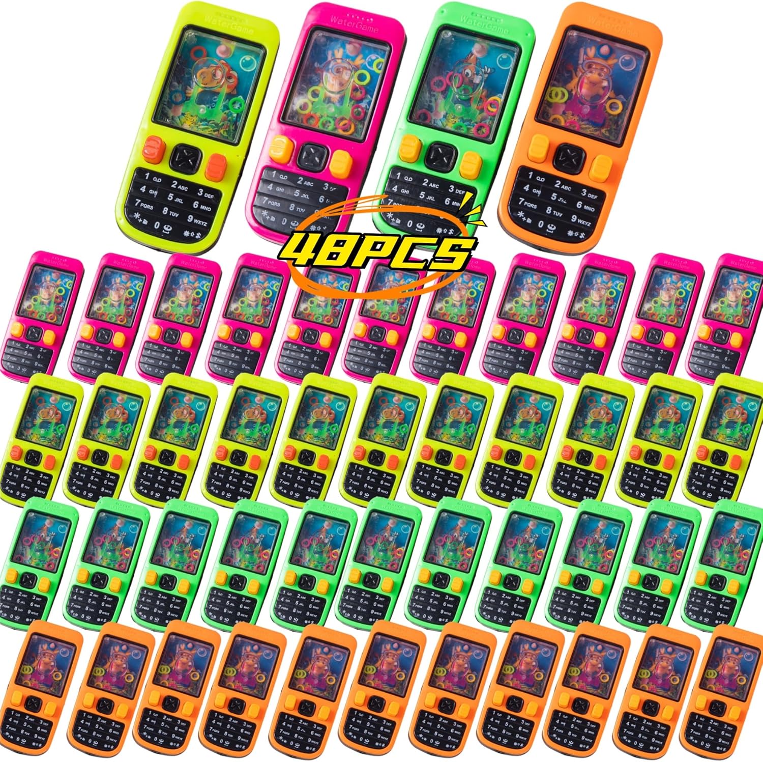 48 Pcs Handheld Water Ring Games Party Favors