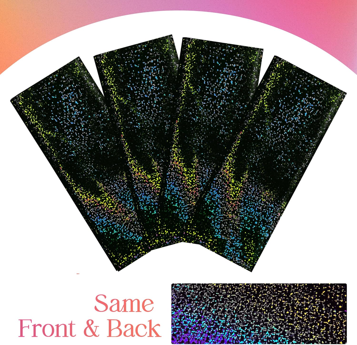 2 Pcs Black Holographic Laser Tablecloth for Parties