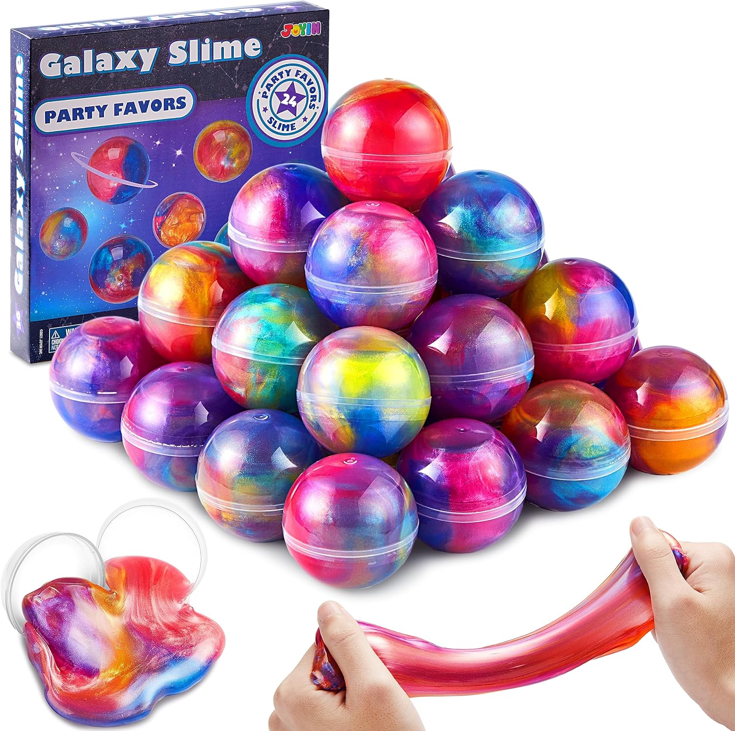 JOYIN Galaxy Slime Party Favors 24 Pack