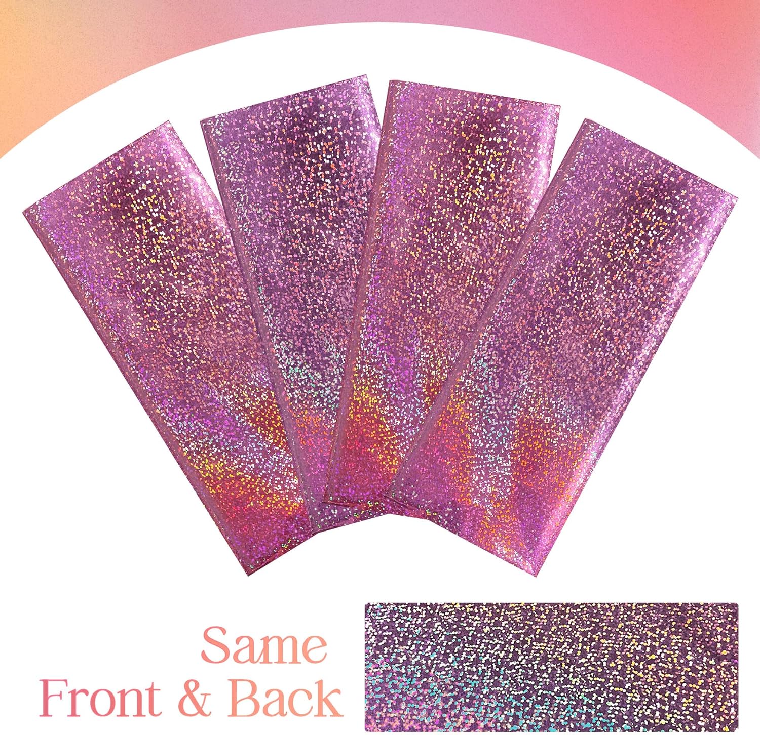 2 pcs Pink Holographic Tablecloths for Party Decorations