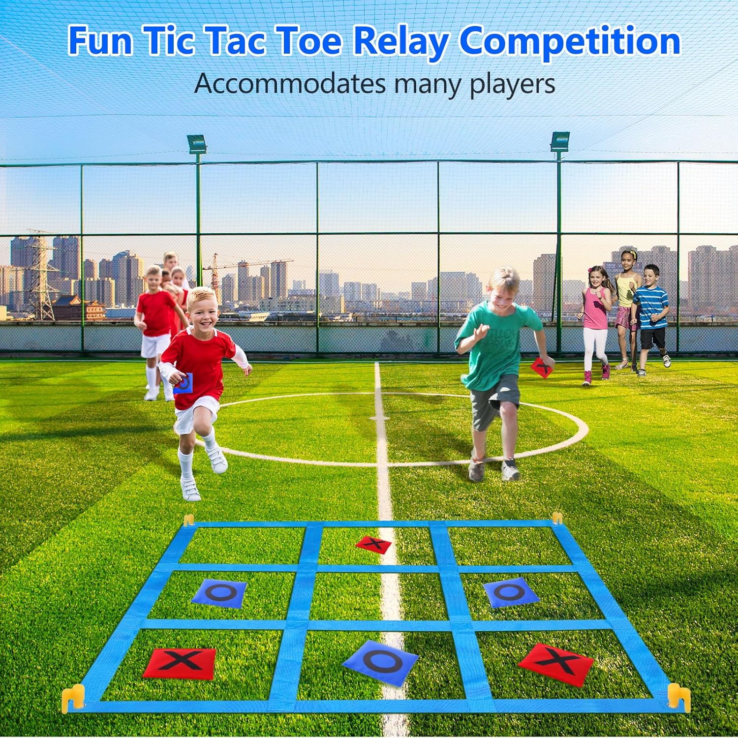 CWLAKON Outdoor Giant Tic Tac Toe Bean Bag Game Set