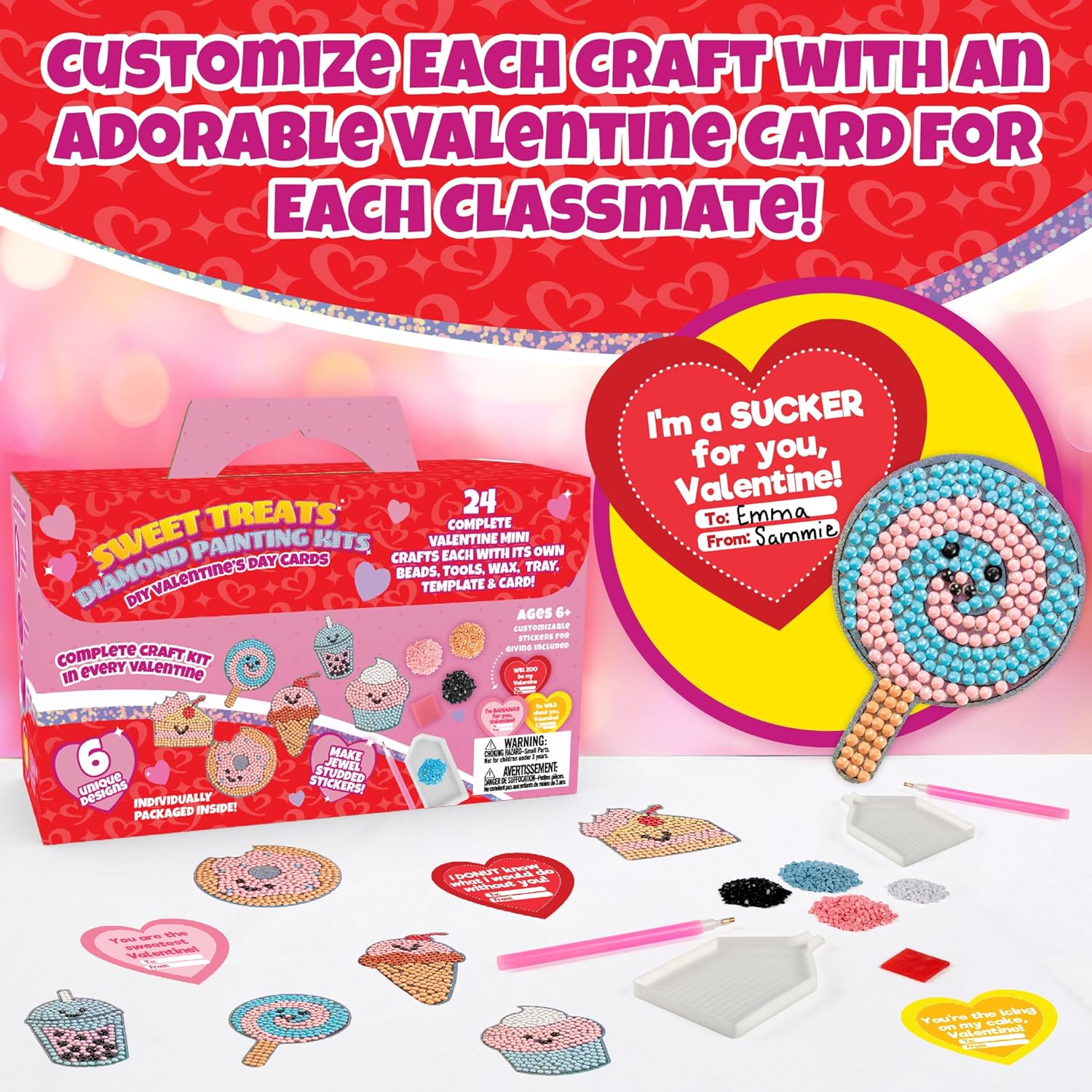 Sweet Treats Diamond Painting Kits 24ct - Kids Party Favors