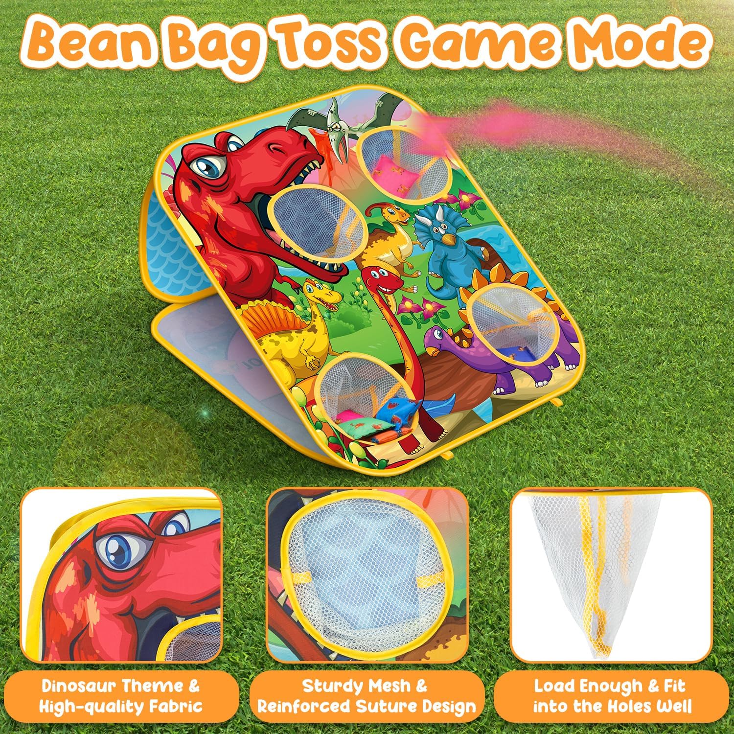 2-in-1 Bean Bag Toss Game for Kids