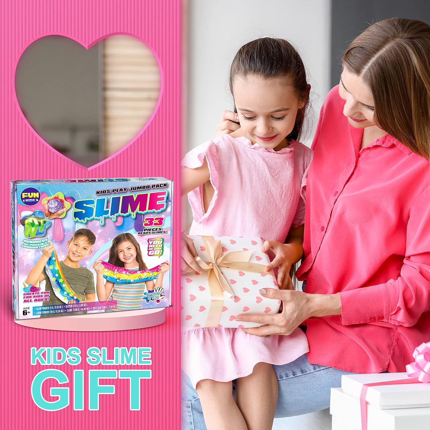 FunKidz 33 Cups Jumbo Slime Kit for Kids