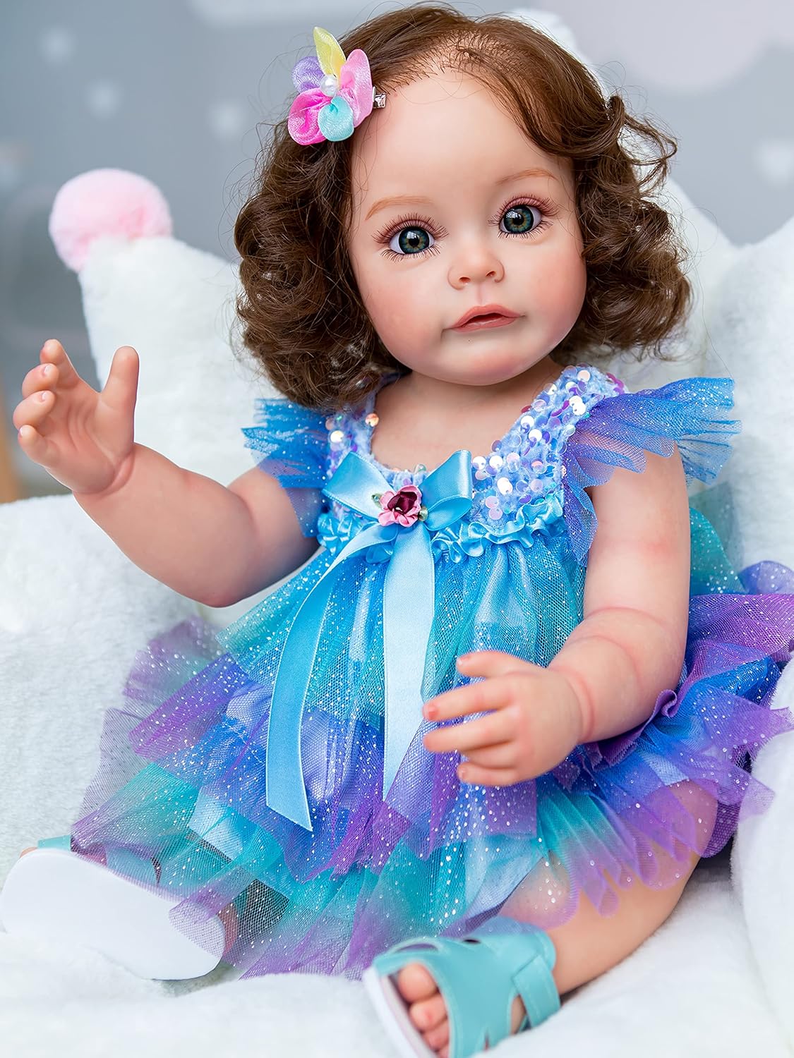 iCradle 22 Inch Realistic Reborn Baby Girl Doll