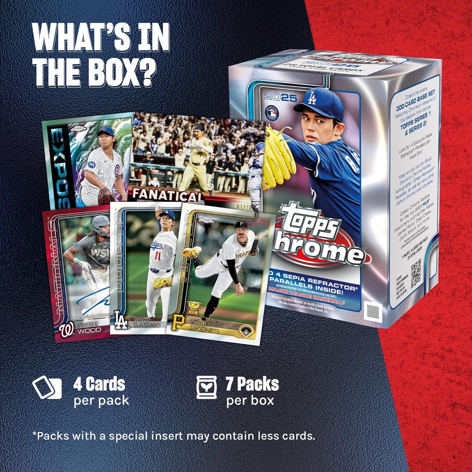 Topps 2025 Chrome Baseball Value Box