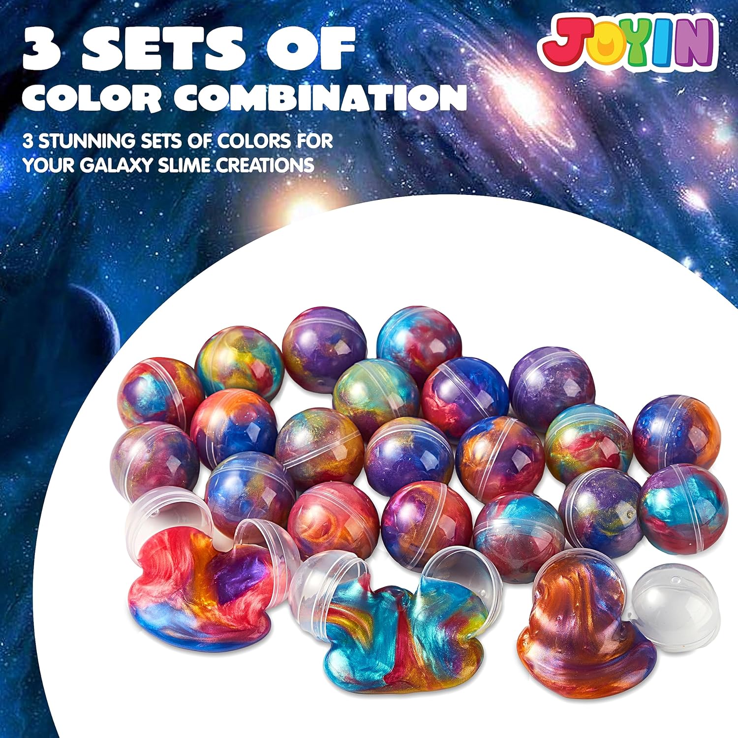 JOYIN Galaxy Slime Party Favors 24 Pack