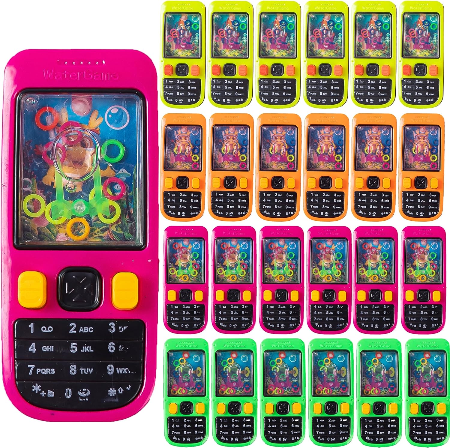 24 Pack Water Ring Toss Handheld Games for Kids