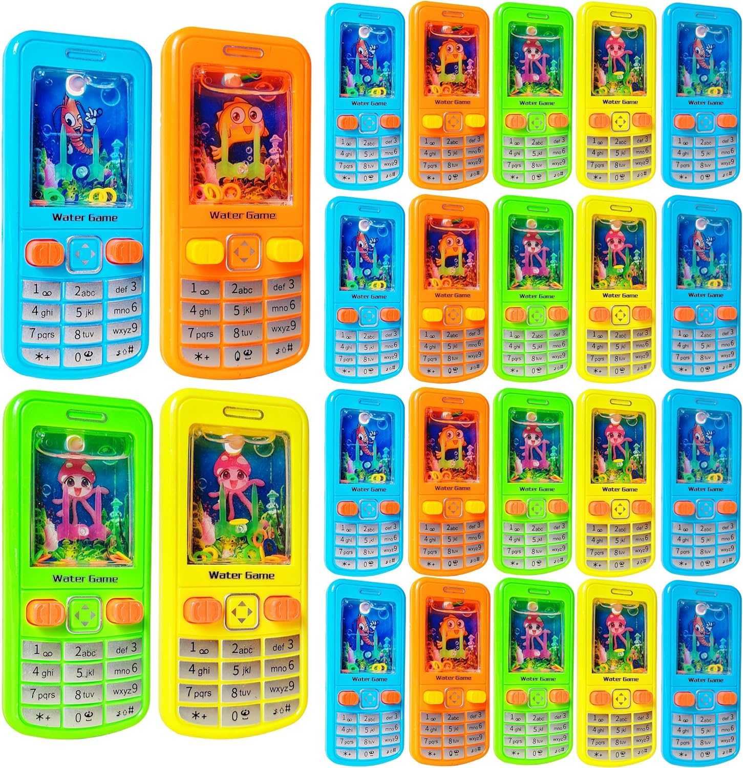 24 Pack Handheld Water Ring Games for Kids Party Favors