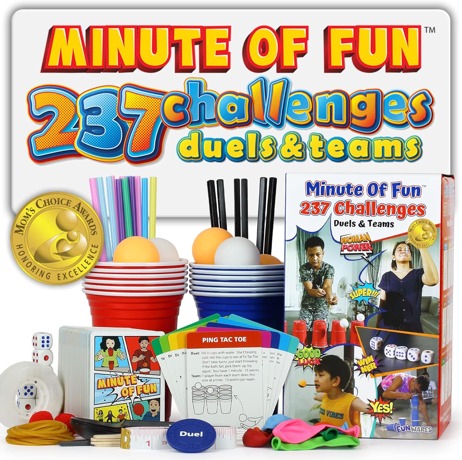 Funwares Minute of Fun Game - 237 Challenges for All Ages